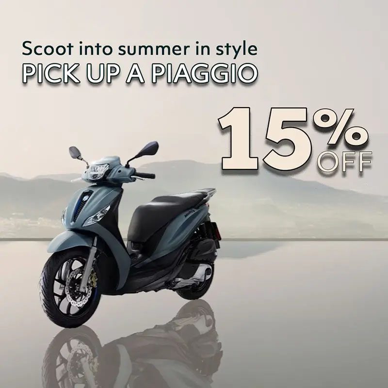 Featured image for “Pick up a Piaggio & Scoot into Summer!”